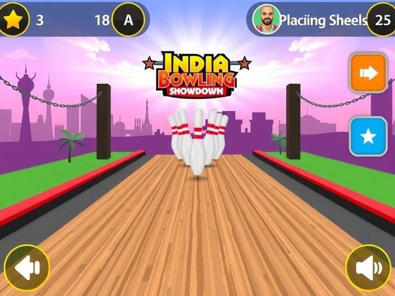 India Bowling Showdown in Action India Bowling Showdown Gameplay Screenshot